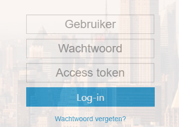 inlogscherm token