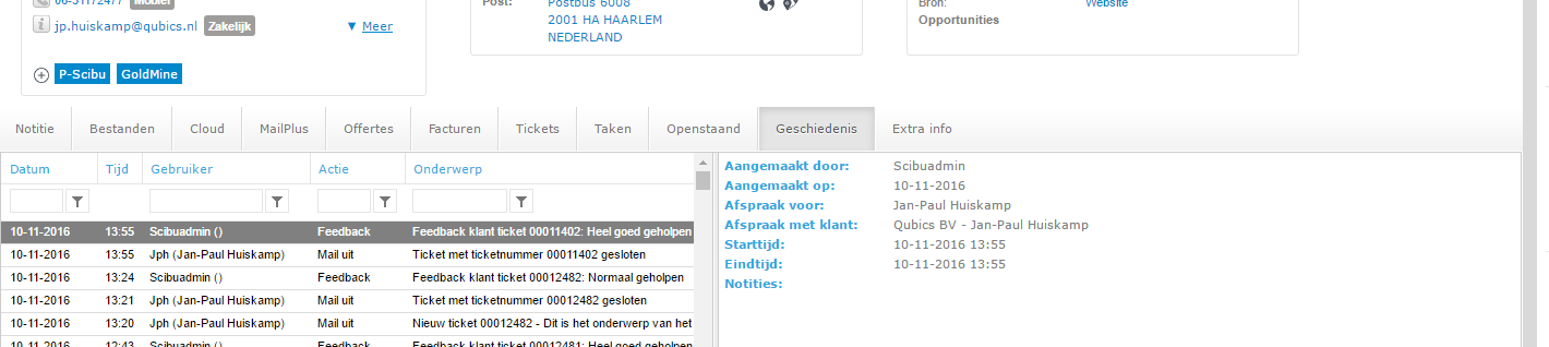 voorkeuren servicecenter7